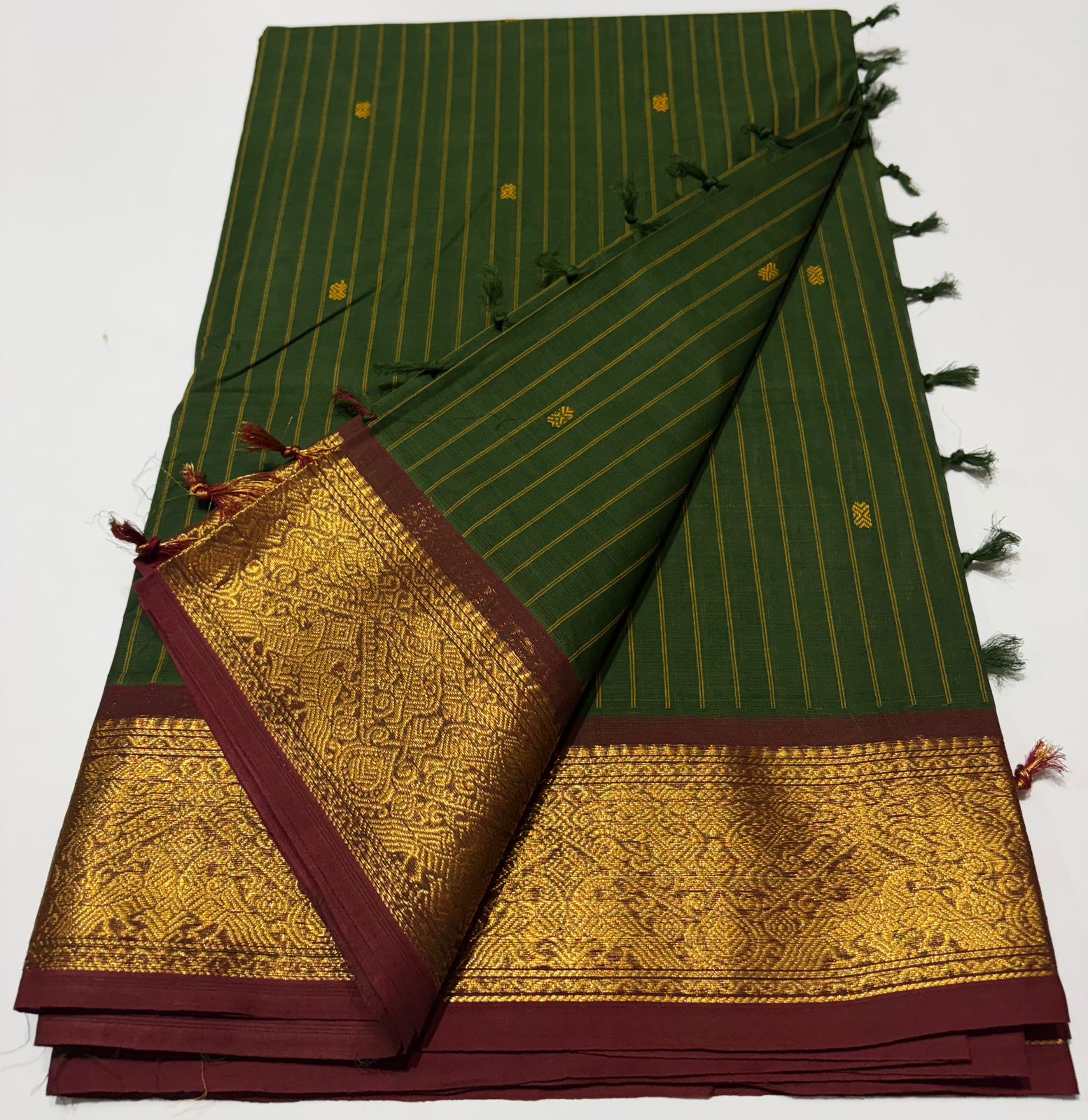 Tussar Silk or Mangalagiri Cotton-Silk Saree.
